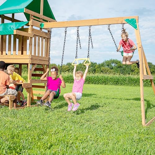 SELEWARE 2Pcs 100" Hanging Swing Chain Black Plastic Coated Hanging Chains | 1000LB Capacity Porch Swing Chain with 4 Carabiners, Hammock Hardware Kit for Hanging Chair, Punching Bag, Indoor Outdoor Gym - color: Black, size: 100" (2 Pcs)