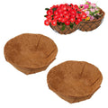 Coconut Hanging Basket Liners, 24 inch Foldable Coco Fiber Pads for 16/14/12 inch Hanging Planter Basket, Natural Coco Planter Basket Liners Replacement for Flowers/Vegetables (Round) - color: 24inch-round