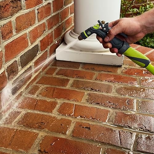 Flexzilla Metal Adjustable Pistol Grip Garden Hose Nozzle Sprayer with Durable Metal Construction & Variable Water Flow - color: Chartreuse, style: Twist Action Pistol Grip