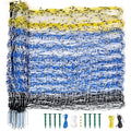 PPOLB Highly Visible Blue Electric Fence Netting, 42.5" H x 164' L, Portable Livestock Nets Mesh for Goats, Sheep, Hogs, Dog, Electric Fencing for Backyards, Homesteaders, Farms Ranches, and Gardens - size: 42.5" H x 164' L