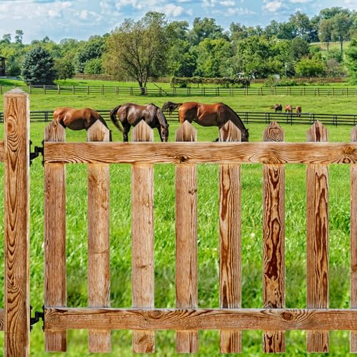 Insaga Heavy Duty Gate Hinges, 4Pack High Strength Steel with Electroplated Finish, 600LB Load Capacity, Thick 6mm Black Hinges for Farm Gates, Fences, Barns, Sheds & Outdoor Gates (4.9"x1.5") - color: Black-4Pack