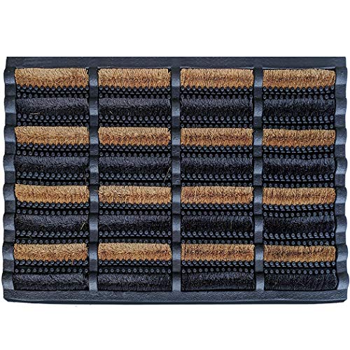 FOOTMATTERS Ninamar Mud Scrubber Tray Mat - 29.5 x 17.5 inch - size: 29.5 x 17.5 in (75 x 45 cm)