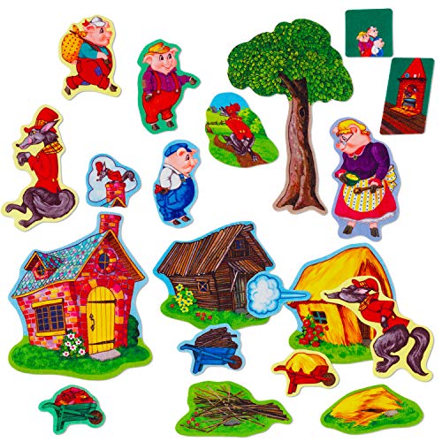 Three Pigs Basic Precut Felt Pieces, 20 Pieces Set