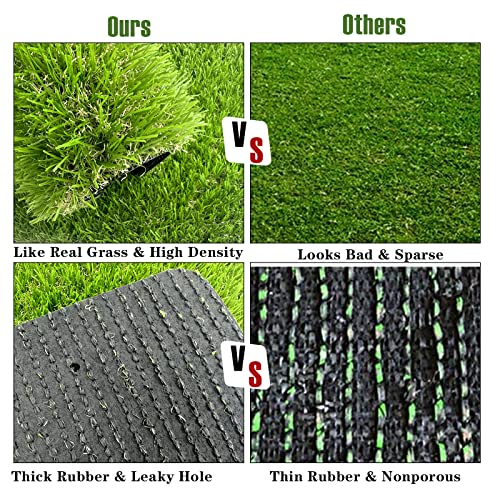 8 Pack Washable Chicken Nesting Box Pads for Laying Eggs, Artificial Grass Nesting Pads for Chicken Coop, Nesting Box Liners Bedding for Hen Lawn Indoor Outdoor - 12"x12"1.2"