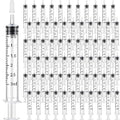 Zhengmy 100 Pack Bulk Plastic Syringe with Slip Tip, 3 ml