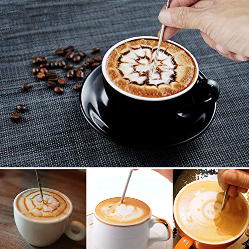 HOOMIL Milk Frothing Pitcher, 12oz/20oz/32oz 304 Stainless Steel | Steaming Pitcher with Clear Scale, Barista Milk Frother Cup Jug for Espresso Machine Coffee Cappuccino Latte Art - 20oz - color: Silver, size: 20 Ounces