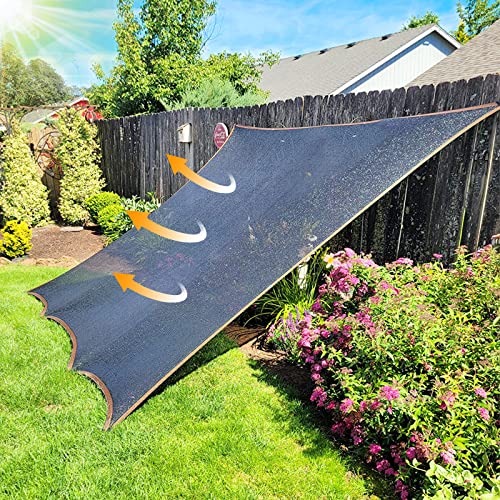 70% Shade Cloth - for Garden Plants Greenhouse, 8'x10' Sunblock Shade Cover -for Outdoor Garden Pergola Patio Lawn Sun Shade Cloths for Kennel Chicken Coop Easier to Hang Plant Shade Neting - size: 8'x10'