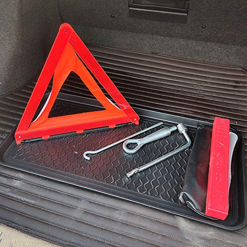 2 Pack Large Multifunctional Tray Mat Washable Indoor or Outdoor Tray Mat for Shoes Boots Plants Pots Paint Tins Pet Bowls Car Storage, 30 x 15 x 1.2 Inches - color: Black