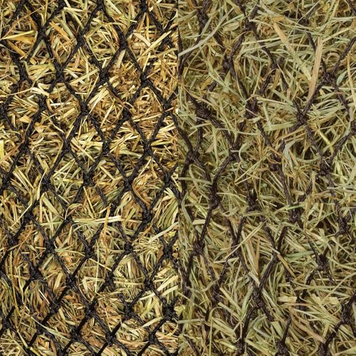 Schneiders 1" Extra Slow Feed Nylon Hay Net for Horses | Durable Design Holds 3 Flakes | Promotes Healthy Digestion and Grazing Habits | Color Black