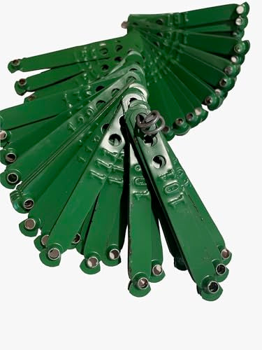 Pinnon Hatch Farms Numbered Aluminum Leg Bands, 100, Emerald | Three Holes for Sizing - color: Emerald