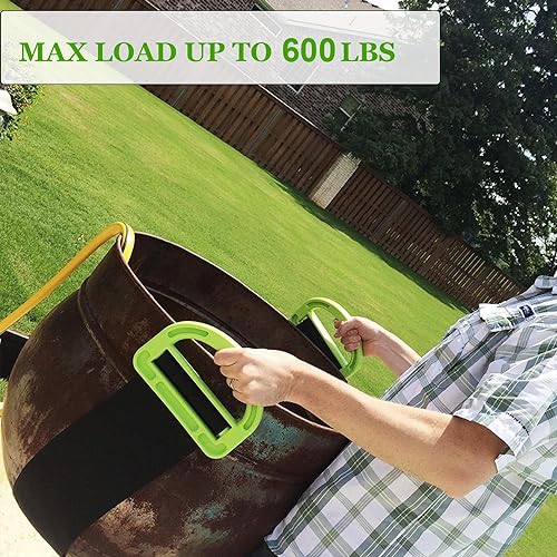Moving Straps,2 Pack 1-Person Adjustable Handle Moving Lifting Strap for Moving Furniture, Appliances, Objest Up to 600lbs | 2 Pack 1-Person 2 Mover Lifting Strap for Moving Furniture, Appliances, Objest Up to 600lbs - color: Green-1Person Straps