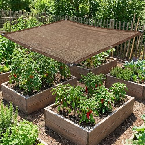 80% Shade Cloth, Durable Mesh Tarp with Grommets, Garden Sunblock Shade Cloth Shading Antifreezing for Plants Cover, Greenhouse, Barns Kennel, Patio, Tomatoes - size: 4×10FT