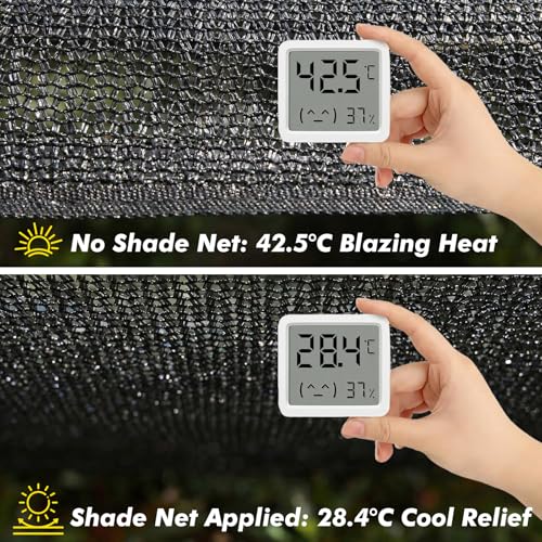 50% Black Garden Shade Cloth Roll for Plants, 5'10" x 100 FT | Sun Shade Cover Fabric Roll, UV Block Shades Netting Mesh, Privacy Fence Screen for Greenhouse, Backyard, Patio - size: 5'10" x 100 FT-50%