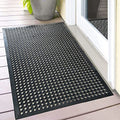 Uniboho Door Mat Outside Entrance Rubber Floor Mat 35x24 Anti Slip | Commercial Resturant Kitchen Drainage Mat Heavy Duty for Garage Garden Industral Pool Bar Wet Area - size: 35x24 inches