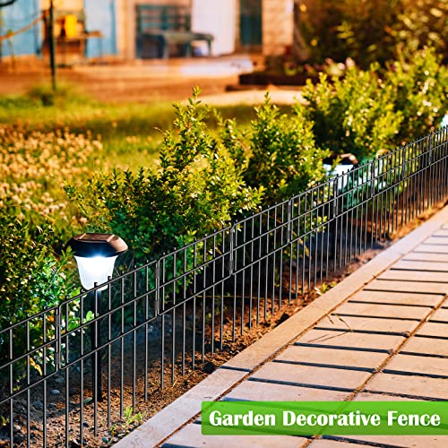 Animal Barrier Fence, 17 in(H) X 10 Ft(L) No Dig Garden Decorative Fencing | 10 Pack,Iron Wire,RustProof,Animal Barrier for Dog Rabbits - size: 17'' (H) X 10' (L)
