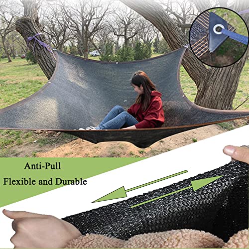 Shade Cloth - Garden Shade Mesh Netting with Grommets Outdoor Sun Shade Cover for Pergola Patio Plants Greenhouse Chicken Coop Black Shading Rate 70% -90% (10X30FT) - size: 10x30ft