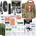 EVERLIT 250 Pcs Survival First Aid Kit | IFAK Outdoor Survival Kit Emergency Kit For Camping Hiking Hunting Earthquake Emergency Preparedness - color: Camo