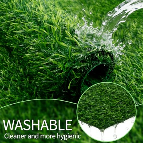 8 Pack Nesting Box Pads, 12"x12" Turf Grass Indoor Outdoor | Artificial Plastic Model Grass Rug, Mat Accessories Liners for Chicken Coops, Pets, Crafts and Camper, Green