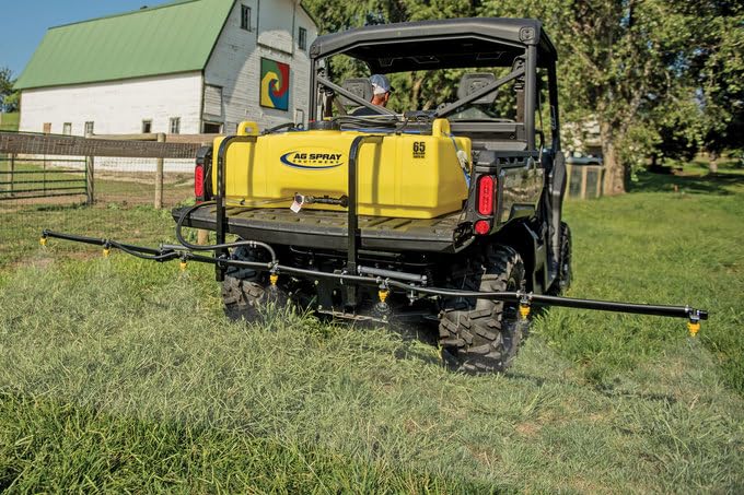 7-Nozzle Folding Boom,140" Coverage (11ft Swath) | Air-Induction Drift Reduction Tips & Heavy Duty Steel for Food Plots & Pasture Spraying, UTV & ATV Sprayers