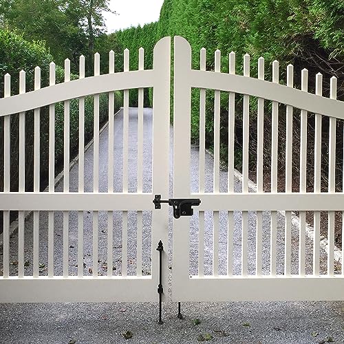 HOME MASTER HARDWARE Heavy Duty Slide Bolt Gate Latch, 1 Pack Door Latch | Metal Sliding Bolt Door Lock with Padlock Hole, Suitable for Fence, Barn, Shed, Interior, Outdoor, Included Screws, Black