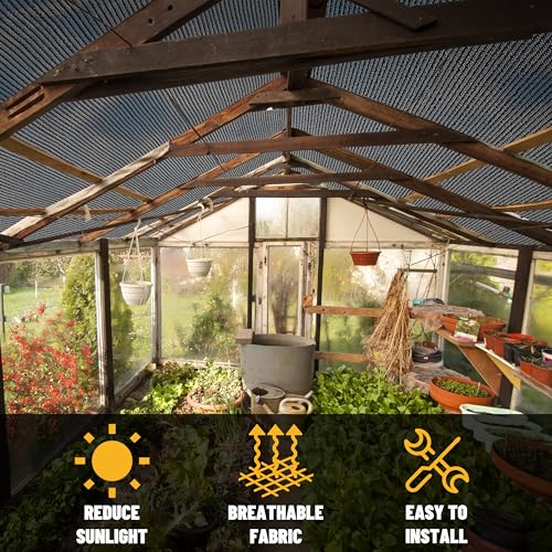 Amgo 6' x 3' Black Shade Cloth with Grommets - 90% Sunblock, Durable Mesh Fabric Tarp for Dog Kennel Cover, Greenhouse, Fence Privacy Screen, Chicken Coop & Pet Playpen (We Make Custom Size)