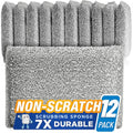 Kitchen Sponges for Dishes, Scouring Pads Non Scratch Scrubbers | Multi-surface non-metal dish scouring scrubbers for fast cleaning; heavy duty, non-scratch scrubbing sponges - size: 12 Count (Pack of 1)