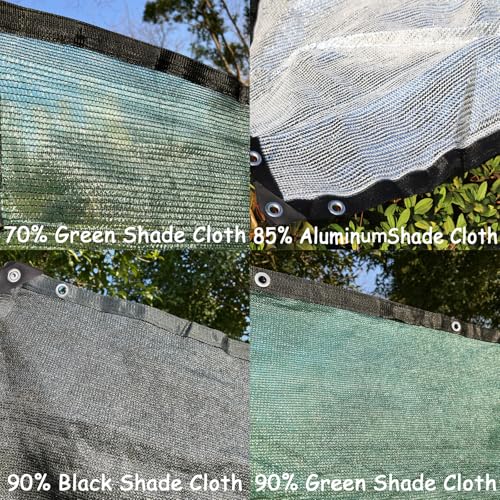 85% Aluminet Shade Cloth with Grommets 6.5 x 8FT Reflective Sun Shade Tarp | UV Stabilized HDPE Mesh - Breathable Aluminum Shade Cloth for Garden, Greenhouse, Pergola, Backyard & Outdoor Sun Protection - size: 6.5 ft x 8 ft