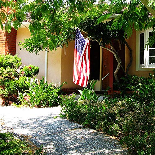 American Flag 4x6 FT Embroidered Stars, Sewn Stripes, Brass Grommets USA US Flag Polyester Long Lasting for Outdoor Use - size: 4x6 Ft Brass Grommets