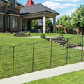 INJOPEXI Decorative Garden Fence 6 Panels 13ft (L)×36in (H) Animal Barrier Fences with 6 Panels Rustproof Metal Wire No Dig Rabbit Fencing Dog Fence for Outdoor Backyard Patio - Without Fence Gate - size: 6 Panels 13ft(L)-36"(H) - Without Gate
