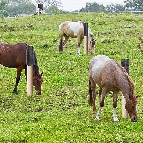 2 Pack Large Livestock Scratching Brush, Horse Scratching Post Pad | 21.65"x19.68" Horse Cow Scratching Post for Grooming,Designed for horses, cows, cattle, pigs, and dogs - size: Large