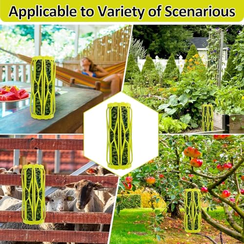 4 Pack Wasp Trap Outdoor Hanging Carpenter Bee Traps for Outside, Fly Wasp Catcher Fly Trap Indoor Killer Hunter for Hornet, Gnat, Mosquito, Flying Insect