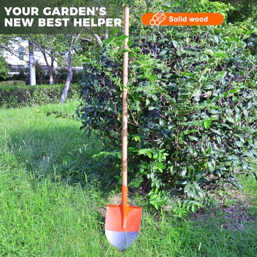55 Inch Black Locust Shovel Handle Replacement - Extra Long Hardwood Handle for Shovel, Rake, Hoe, Pitch Fork, Digging Fork & Broad Fork Garden Tools,1.4inch Diameter（2pcs