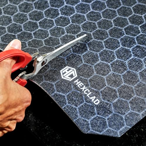 HexClad 2-Piece Ultra Thin Absorbent Dish Drying Mat Set, Fast Drying | Waterproof and Non-Slip Backing, Cut for a Universal Fit that Won’t Fray