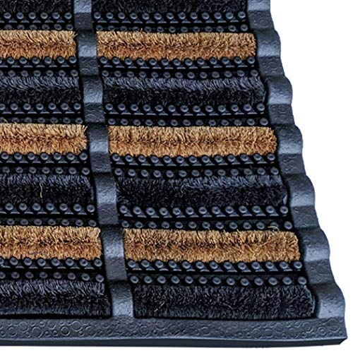FOOTMATTERS Ninamar Mud Scrubber Tray Mat - 29.5 x 17.5 inch - size: 29.5 x 17.5 in (75 x 45 cm)