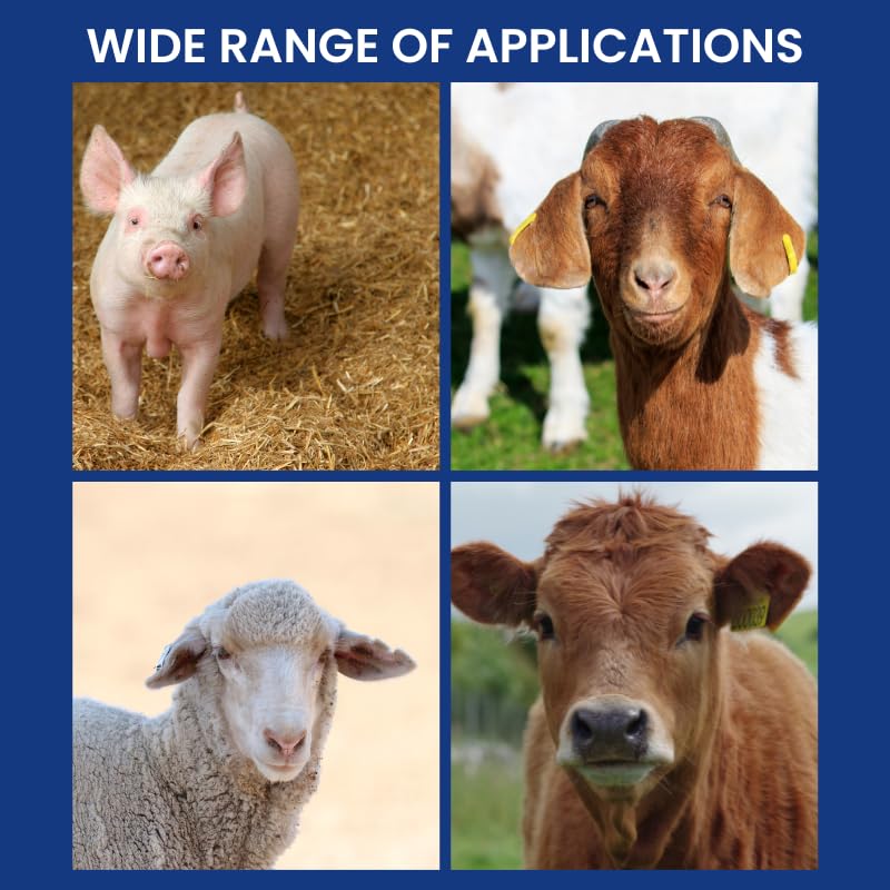 20CC Drenching Gun with Tubing and Adaptor–20ml Syringe with 5ml Increments | Ergonomic Pistol Grip - Livestock Fluid Administration Tool for Cattle, Sheep & Goats