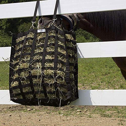 Derby Originals Supreme 4-Sided Slow Feed Hay Bag – Patented, 1-Year Warranty, 3.5" & 1.75" Openings - color: Royal Blue