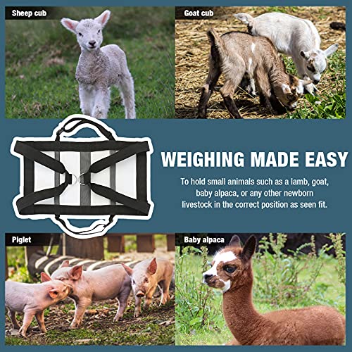 Harrison Howard Calf Sling for Weighing Animals Weighing Lamb Baby Alpaca Newborn Livestock Calf Scale Hanging Weight Scale Sling