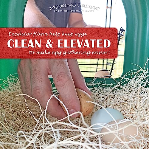 Nest Box Pads for Chicken Nesting Boxes - 13 x 13 Pads Made in USA from Sustainably Sourced Aspen Excelsior,5 Count (Pack of 6) - size: 5 Count (Pack of 6)