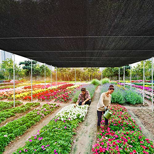 Shade Cloth - 70-90% Sunblock Net for Garden Patio,Shade Sails for Plants Greenhouse Outdoor Pergola Lawn Sun Shade Cloths for Kennel Chicken Coop Easier to Hang Shade Net Cover - size: 6'x10'