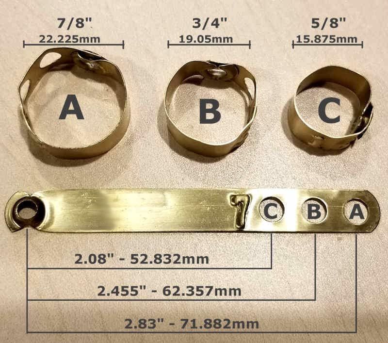 Pinnon Hatch Farms Numbered Aluminum Leg Bands, 100, Emerald | Three Holes for Sizing - color: Emerald