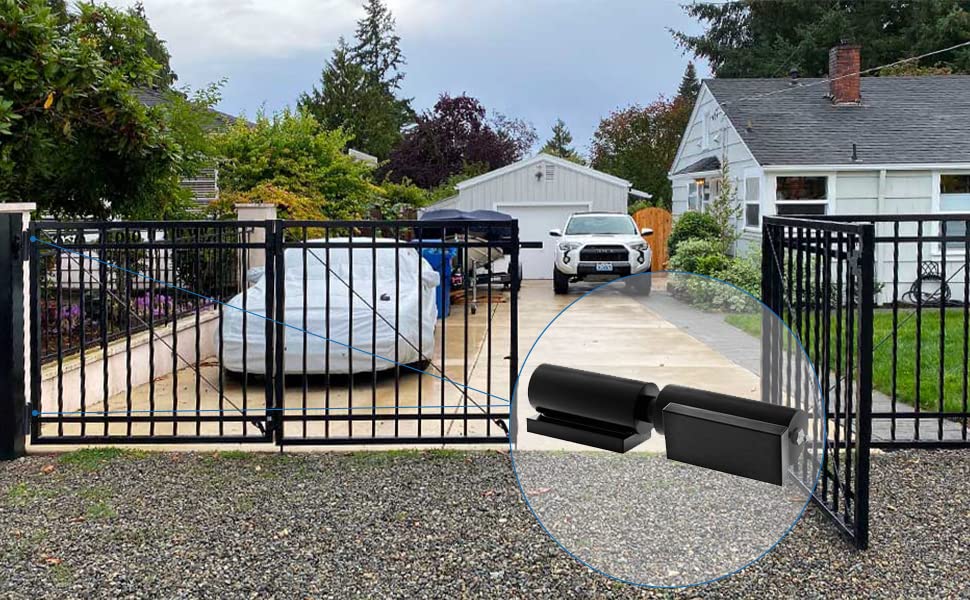 Heavy Duty Gate Hinges 7 Inches - 2 Pack Black Iron Door Hinge Barrel Style 900 Lbs Capacity for Swing Door Trailer Ramp Gate - Weld On Install - size: 7" inch