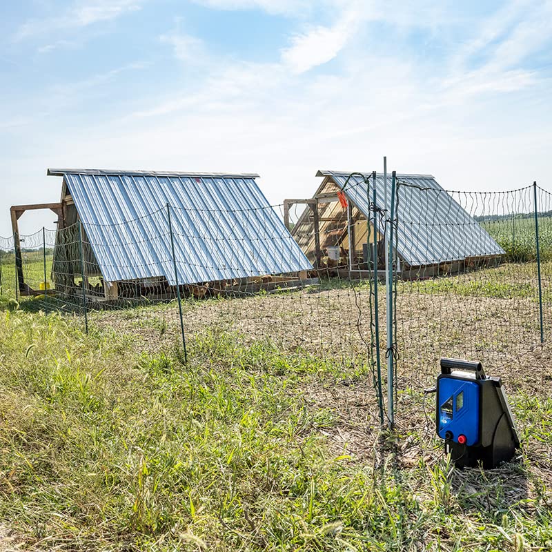 Premier 1 SolarStop™ 80 Fence Energizer – 0.8J, 10W Solar Panel | Solar powered, 0.8J output, 10W panel. Portable all-in-one. For sheep, goats, poultry, swine, cattle & horses.
