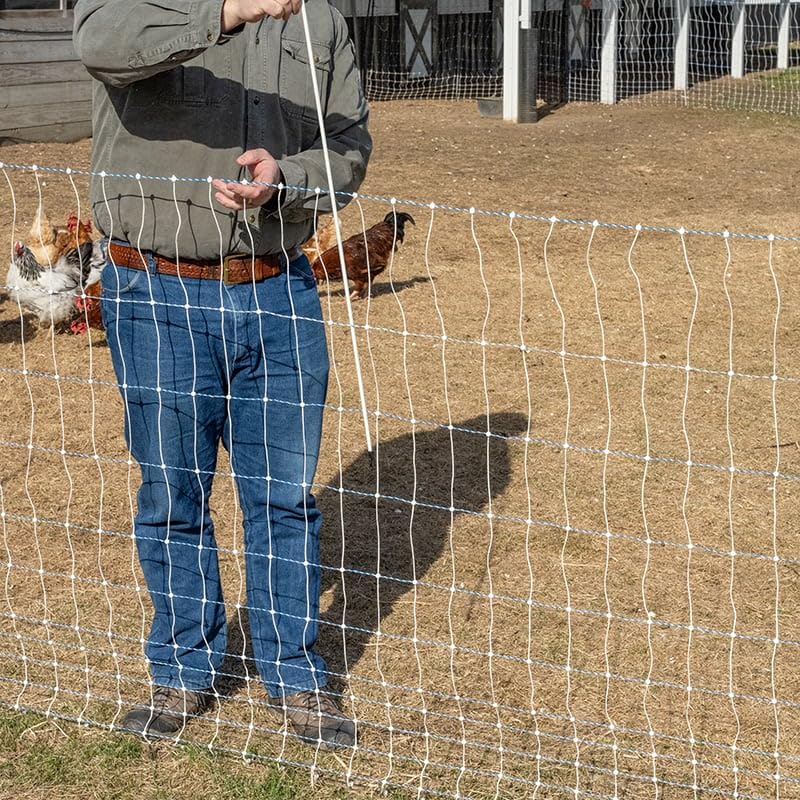 Premier 1 SagStopper™ for Electric Netting - Package of 10-48" Height | Lightweight fiberglass. Slotted nocks tension net vertically. Keeps lower strands off the ground. Easy to install & remove. - size: 48" Height