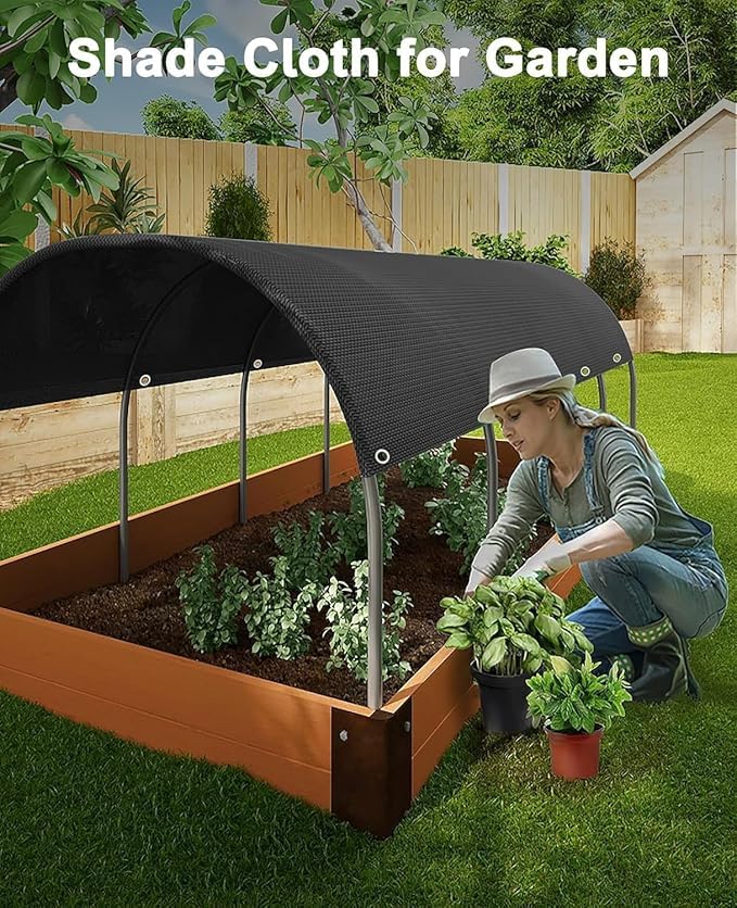 60% Shade Cloth 6x14ft, Heavy Duty Sun Shade for Garden, Greenhouse&Patio | 60% Sun Block, Tear-Resistant HDPE, Reinforced Grommets Every , for Chicken Coop, Pergola, Plant Cover, Patio & Camping - size: 60%-6X14ft(1.8x4.2m)