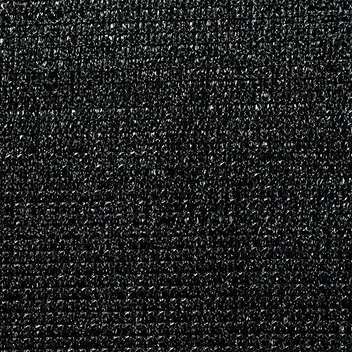 Shatex 90% 8x15ft Sun Shade Fabric for Pergola Cover Porch Vertical Screen, Black - size: 8x15ft with Clips - Black