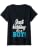 Womens Just Kidding It's a Boy - Boy Gender Reveal Party Supplies V-Neck T-Shirt - color: Black, size: Small