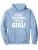 Just Kidding It's a Girl Pink Gender Reveal Party Supplies Pullover Hoodie - size: X-Large