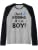 Just Kidding It's a Boy Pink Gender Reveal Party Supplies Raglan Baseball Tee - color: Black/Athletic Heather, size: Small