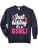 Just Kidding It's a Boy - Girl Gender Reveal Party Supplies Comfort Colors Adult Sweatshirt - color: Navy, size: Small