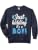 Just Kidding It's a Boy - Boy Gender Reveal Party Supplies Comfort Colors Adult Sweatshirt - color: Navy, size: Small